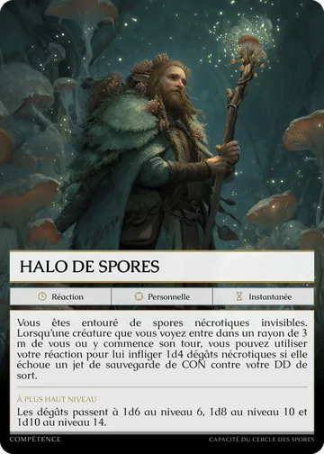 Carte Halo de spores
