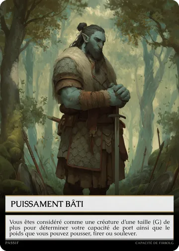 Carte Puissamment bâti