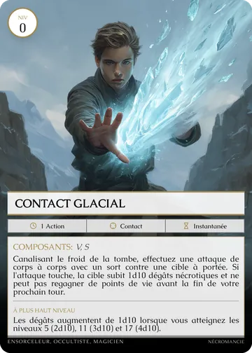 Carte Contact glacial