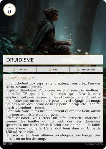 Carte Druidisme