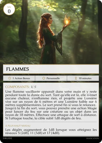 Carte Flammes