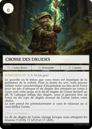Carte Crosse des druides
