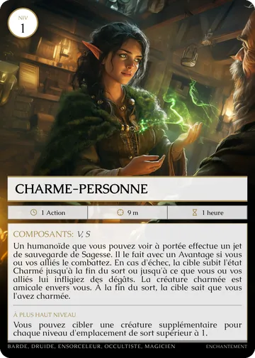Carte Charme-personne