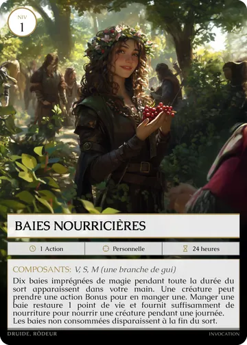Carte Baies nourricières