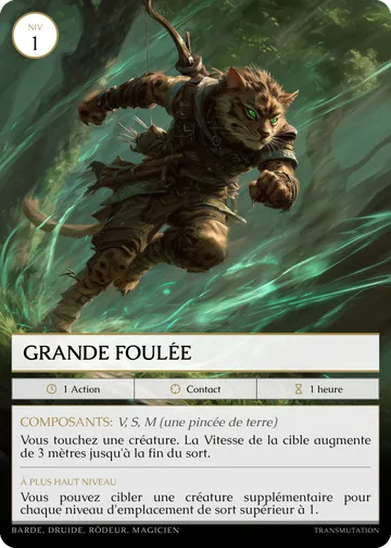 Carte Grande foulée