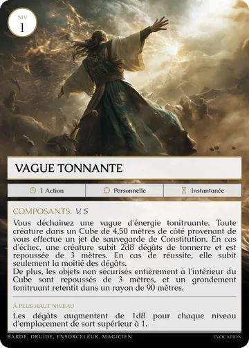 Carte Vague tonnante