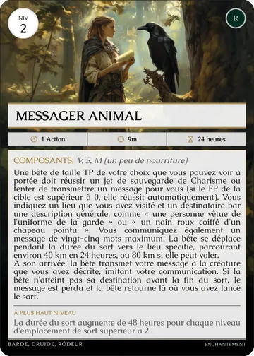 Carte Messager animal