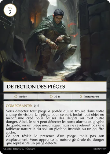 Carte Détection des pièges