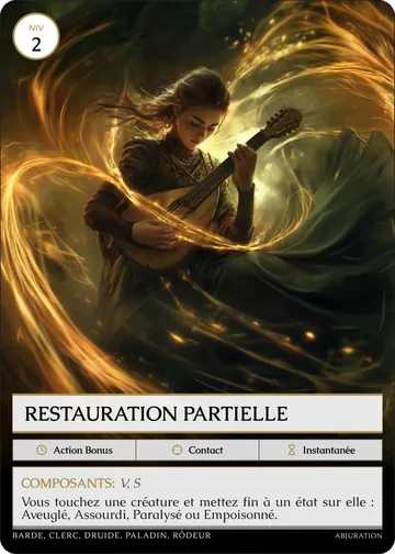 Carte Restauration partielle