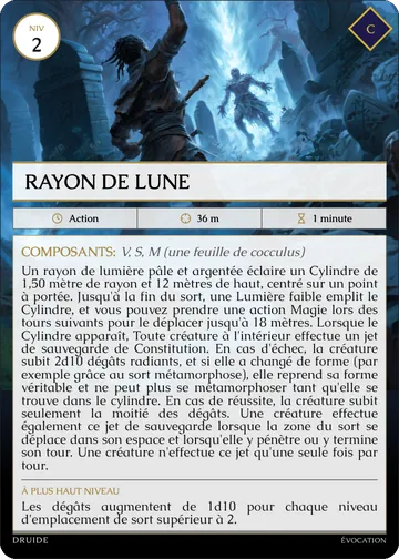 Carte Rayon de lune