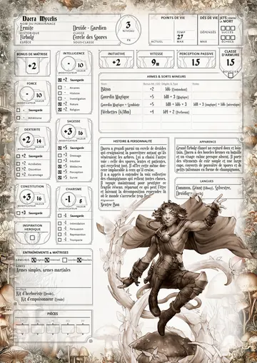 Fiche imprimée, page 1